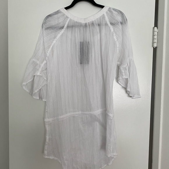 NWT Vix chemise white coverup sz S - Picture 7 of 13